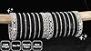 LAVAZZA Stylish Metal Mirror Work White Stone Bangles Set For Women & Girls | Diamond Bangles | Metal Bangles | Chudi Set | White Stone Bridal Chuda Set | Trendy AD Chooda Bangles- Set of 70 Bangle, #4