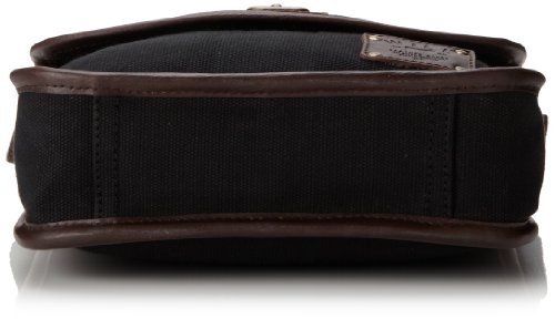 Will Leather Goods Men's Perry Small Crossbody, Black/Brown, One Size4