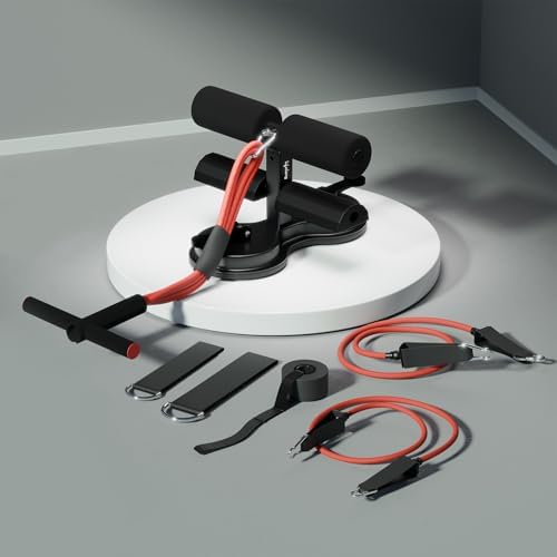 Lifelong Tummy Trimmer with Double Suction Cup Sit-Up Bar for Abdominal Exercise