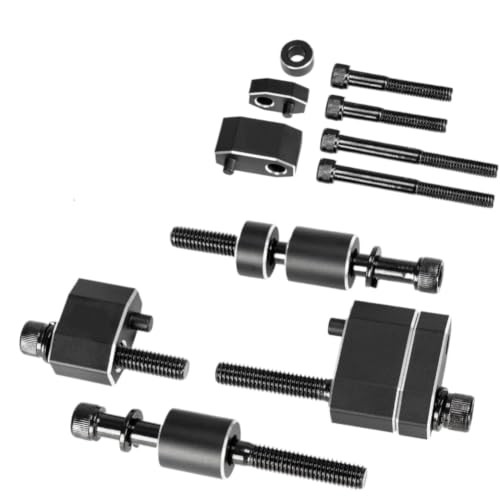 Extensores espaciadores de plataforma de aluminio CNC con acabado premium para motocicletas