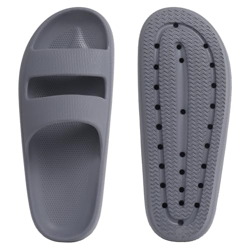 Image of shevalues Orthopedic Slide Sandals for Women with Arch Support Pillow Soft Recovery Slip on Sandals Lightweight Summer Cloud Slippers for Plantar Fasciitis