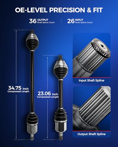 Image of KAX CV Axle Shaft Assembly Driver and Passenger Side for Volkswagen