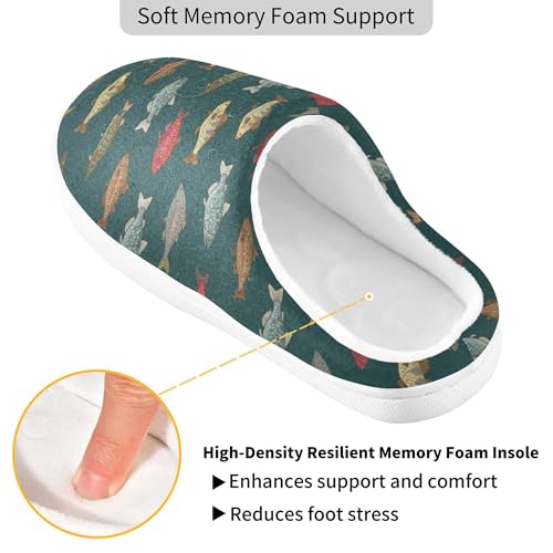 Slippers for Women Men, Memory Foam Anti-slip House Home Slippers Shoes for Indoor Outdoor Bedroom4