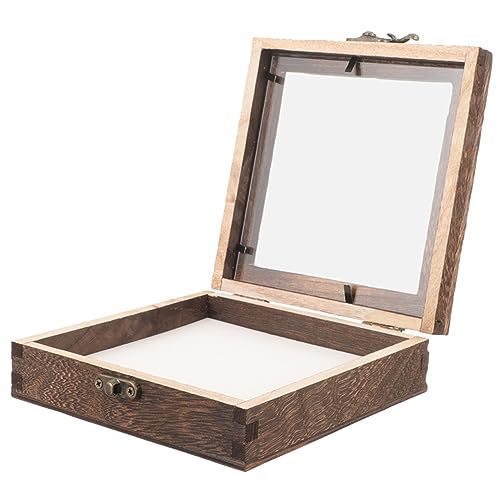 CORHAD Acrylic Insect Specimen Storage Case Display Shelves Wood Cloth Wood Insect Specimen Display Holder Specimen Frame