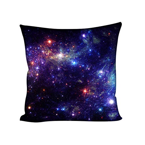 Showudesigns Housse de coussin carrée 45,7 x 45,7 cm avec imprimé galaxie et étoiles de l'espace pour adolescentes, filles et enfants Cover