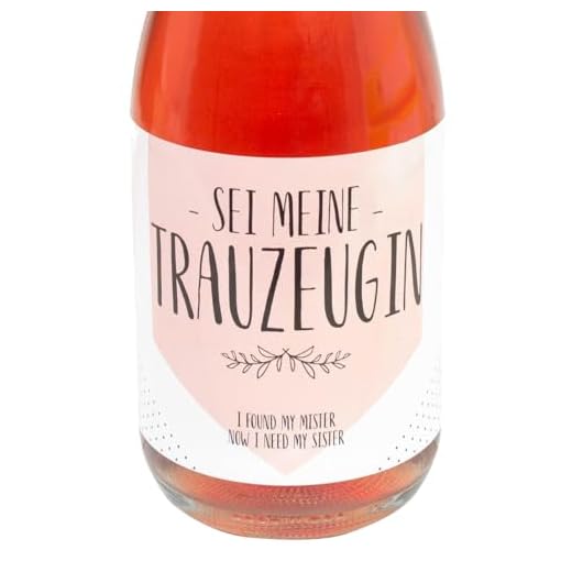 Flaschenetikett, Trauzeugin, Aufkleber, Trauzeugin fragen, Sektflasche, Hochzeit