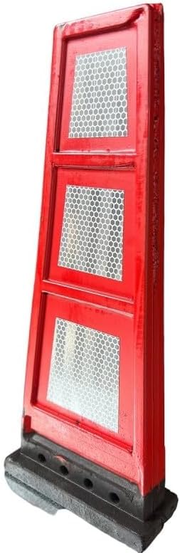 GENERICO Delineatore flessibile in gomma defleco con 6 inserti rifrangenti High Intensity Grade