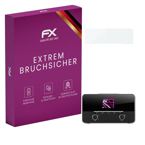 atFoliX Plastic Glass Protective Film compatible with Auna Connect 150 Glass Protector, 9H Hybrid-Glass FX Screen Protector