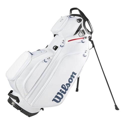 Wilson Golf Talus 5 Stand Bag White/Red/Blue