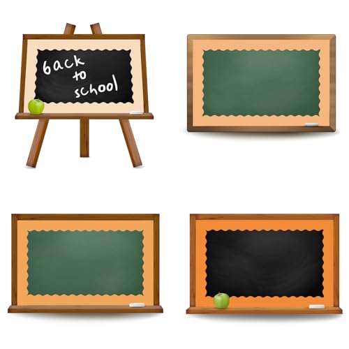 Image of Whaline 65.6 Ft Orange Scalloped Bulletin Board Borders Back to School 4 Rolls Gradient Orange Die-Cut Board Trim for Little Cutie Classroom Office Chalkboard