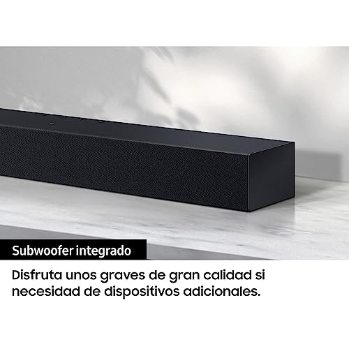 Samsung Soundbar HW-C400/ZF Serie C, 4 Lautsprecher, kräftiger Bass mit integriertem Woofer, 2.0-Kanal-Audio, kabellose Verbindung zum TV, Black 2023 – Bild 8