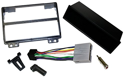 AERZETIX: Mascherina telaio adattatore 1DIN copertura in plastica stampata per il cambio sostituzione dell'autoradio originale con un radio standard per veicoli automobile