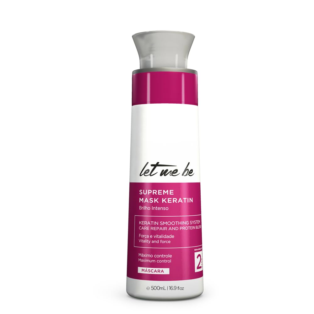 Let Me Be SupremeMask Keratin STEP 2 Mascarilla para Alisado Brasileño de Larga Duración 500ml
