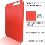 Plastic Cutting Board, Set of 4 with Storage Stand, Color Box Packed, BPA-Free, Preventing Cross-Contamination of Different Food Types, Dishwasher Safe | Preventing Cross-Contamination of Different Food Types, Dishwasher Safe