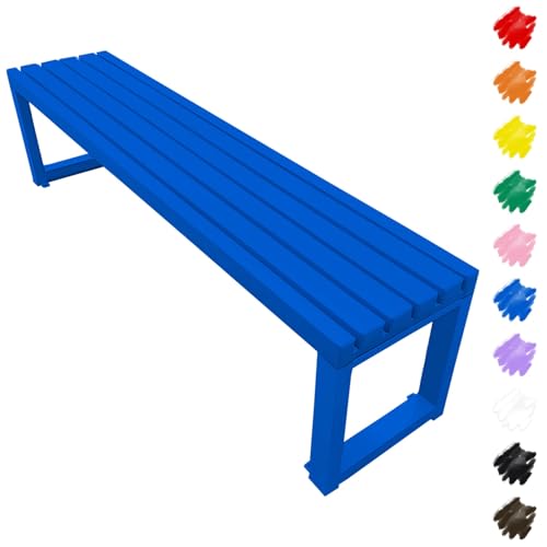 Banc de jardin résistant aux intempéries en métal 150cm - 2