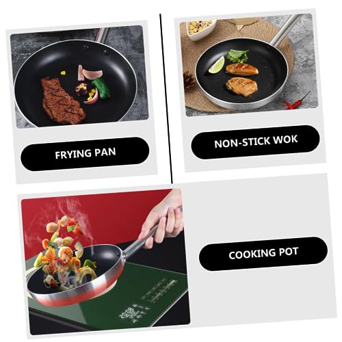 Wok de aluminio antiadherente con base plana miniatura 5