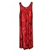 Produktbild BOLANQ Sommerkleid Leinen Kleider Damen V-Ausschnitt Strandkleider Einfarbig A-Linie Kleid Boho Knielang Kleid Ohne ZubehöR