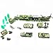Fycooler Die-Cast Vehicles,8 Pack Assorted Alloy Metal Military Army Battle Car Vehicle Playsets Models,6 Pcs Soldier Army Men,Mini ArmyTank/SUV/Tanker Truck Aircraft Toys Gift for Kids Boys