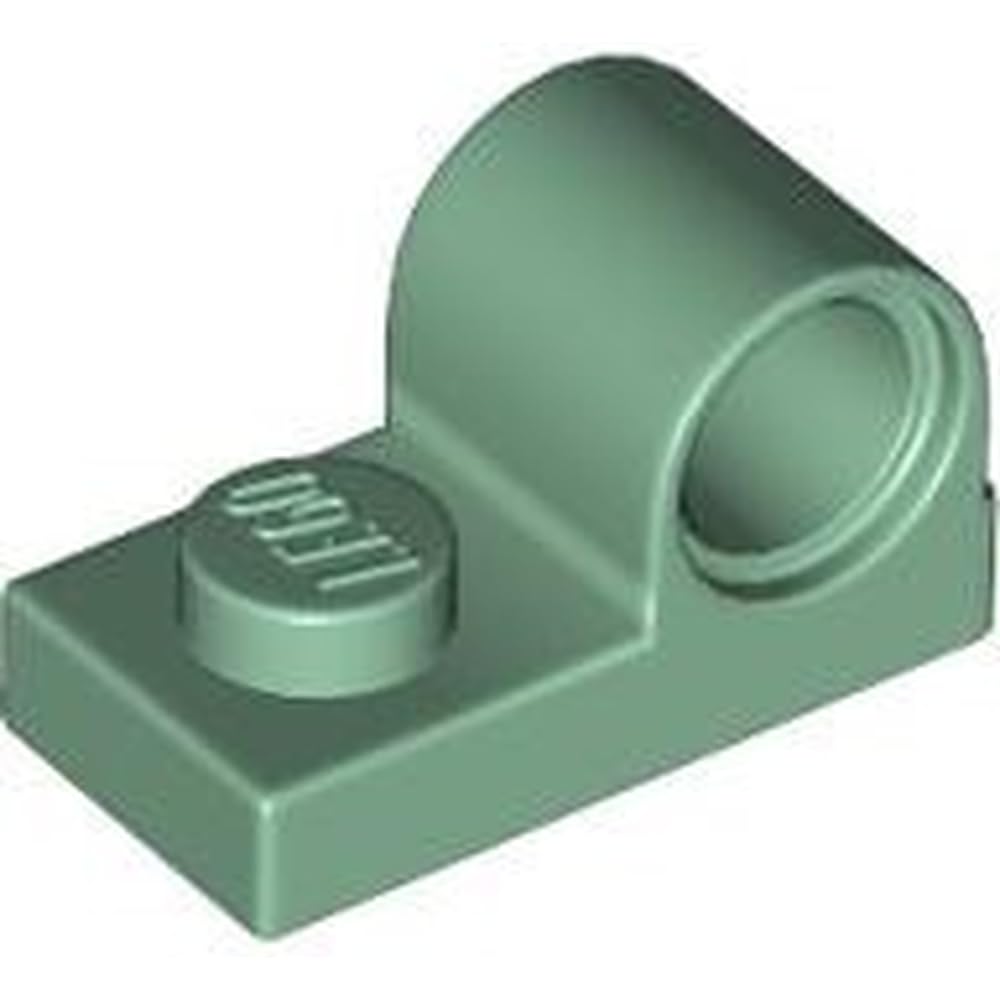 LEGO Plate, Modified 1 x 2 with Pin Hole on Top, Part 11458, Choose Your Colour, Part 11458, Choose Your Colour (Sand Green, 50, count)