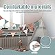 Yesimola Wimpelkette Kinderzimmer,Wimpelkette Stoff,Kinderzimmer Deko, Wanddeko Kinderzimmer,Hausbett Deko Mädchen & Jungen,Girlande für Babyzimmer(Bonbonfarben)