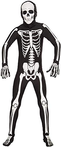 Forum Novelties I'm Invisible Costume Stretch Body Suit, Skeleton, Child Medium