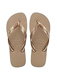Se ajusta a la verdad Havaianas Top Tiras, Chanclas, para Mujer, Rosa (Oro Rosa), 35/36 EU