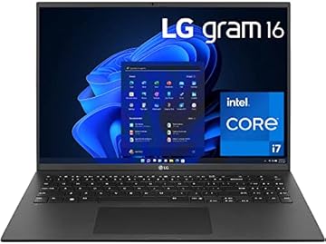 2025 Laptop | Gram 16Z90S-H | 16" 2560x1600 Touch IPS | Intel-16 Core Ultra 7 155H | 32GB DDR5 | 2TB SSD | Windows 11 Pro | Wi-Fi 6E - BT 5.3 - Backlit KB - 1080p FHD IR Camera - Black