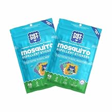 NATPAT BuzzPatch Mosquito Patch Stickers for Kids - All Natural, Plant Based Ingredients, Non-Toxic, DEET Free, Citronella Insect Patches, for Toddlers, Babies, Children 2 Pack, 96 Units