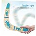 HANABASS Shaped Wooden Boomerang for Boy Girl Durable Outdoor Flying Toy for Parties Picnics and Fun Activities