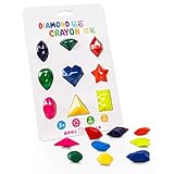 SZYDD 9 Colors Diamond Shape Crayons Toxic Washable Painting Drawing Wax for Baby, See picture size
