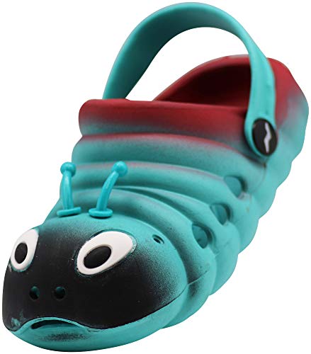 Image of NORTY Toddler Clogs - Fun Baby Clogs With Comfortable Back Strap - Caterpillar Shoes for Kids - Playful Bug Shoes