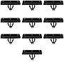beler 10pcs Black Fender Flare Moulding Push Clips Fastener Rivets for Jeep Liberty Wrangler 55157055AA