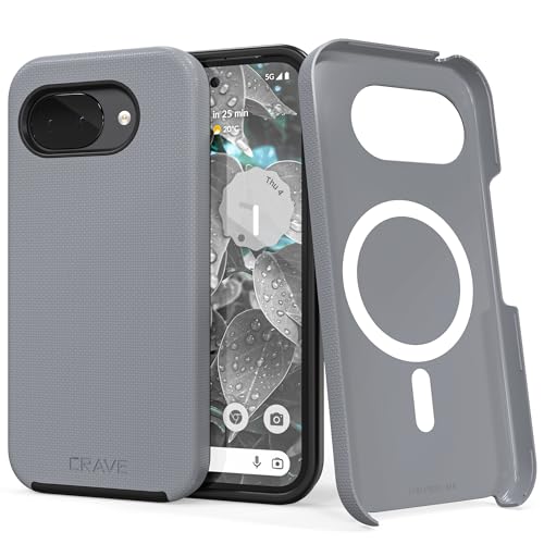 Crave for Google Pixel 10a Case, Compatible with MagSafe Shockproof Protection Dual Layer Case for Google Pixel 10a (6.3 inch) - Slate