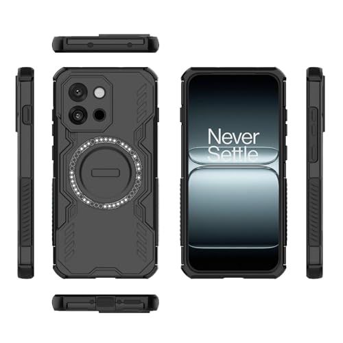 Image of Back Cover Case for OnePlus 13s 5G | 360 Protection Mobile Phone Case Mag-Safe | Camera Protection | 1 + OnePlus 13 s Back Cover /One Plus 13s 5+G - Black TPU+PC