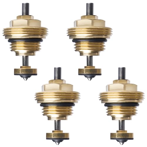 Aicharynic Anima valvola posteriore in ottone: 4 pezzi nucleo valvola M30 x 1,5, distributore di riscaldamento a pavimento, accessorio per impianti di riscaldamento, collettore di riscaldamento a