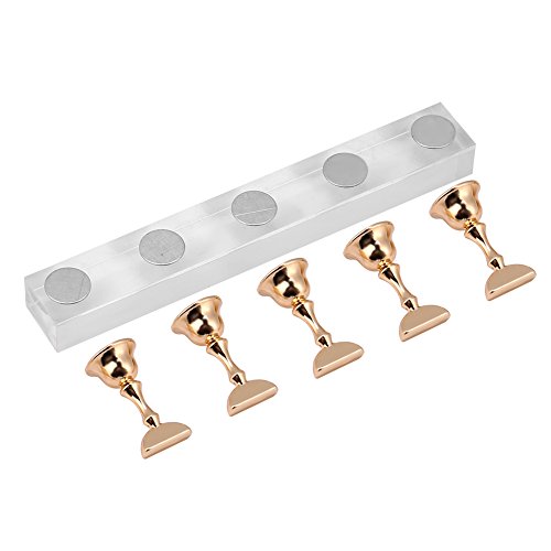 Magnetisch Nagel Tipps Ständer Halter Gesetzter Nagel Kunst Praxis Halter Gold Nagel Salon DIY Maniküre Werkzeug – Bild 8