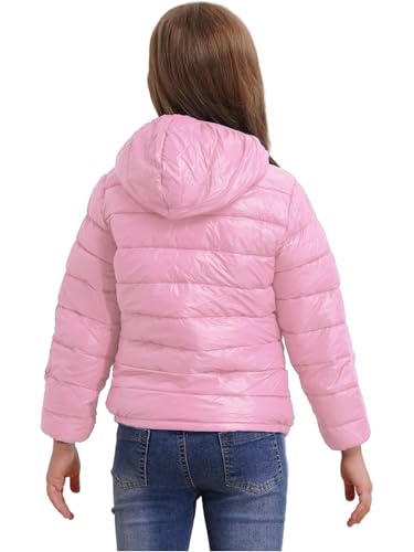 Boys Girls Winter Coat Lightweight Packable Down Puffer Jacket Long Sleeve Hoodie Puffer Windbreaker Outwear2