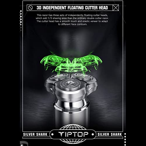 LAURAG Aparador de cabelo Aparador de cabelo Barbeador elétrico Barbeador flutuante 3D Aparador de b