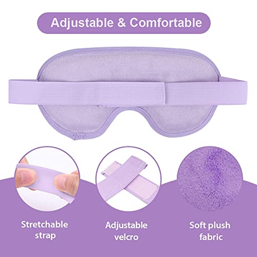 Newgo Cooling Gel Eye Mask Reusable Cold Eye Mask For Puffy Eyes, Eye Ice Pack Eye Mask With Soft Plush Backing For Dark Circles, Migraine, Stress Relief - Purple #TOP3