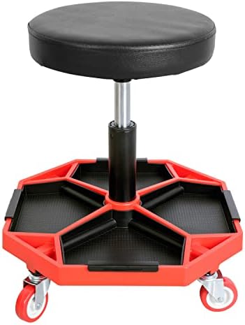wen 300 capacity pneumatic rolling mechanic stool
