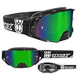 ► Die 3 Lagen Schaumstoff sorgen für eine beste Schweißabsorption und höchsten Tragekomfort. Montierte klare Scheibe, austauschbar mit zusätzlichem verspiegeltem Glas.