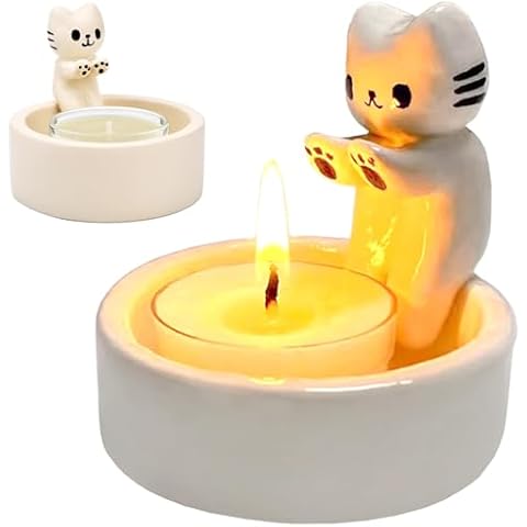 Cat Candle Holder with Adorable Kitten Design Cover