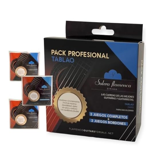 CUERDAS GUITARRA PACK PROFESIONAL "TABLAO" SOLERA FLAMENCA STRINGS (2 JUEGOS COMPLETOS+ 2 JUEGOS BORDONES)