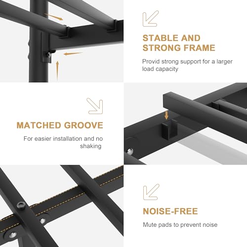 Hueofgp CANOPY BED FRAME Full Size, Four-Poster Canopied Platform Bed thumb #6