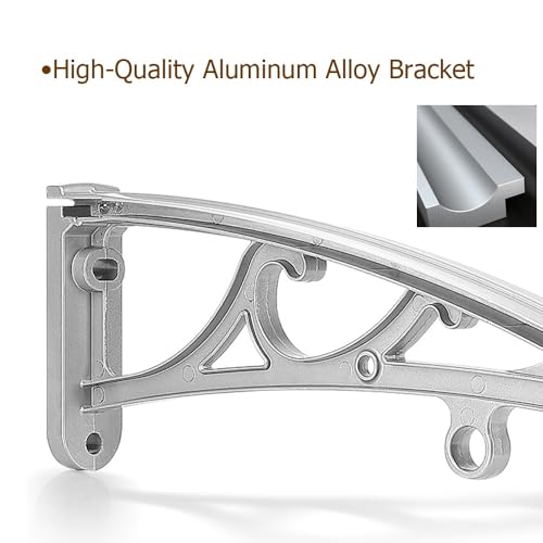 Auvent de porte en polycarbonate de haute qualité architecturale pour façade - 6