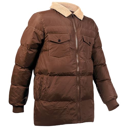Moda West Wholesale Men's Quilted Jacket w/Sherpa Collar Bulk Case4