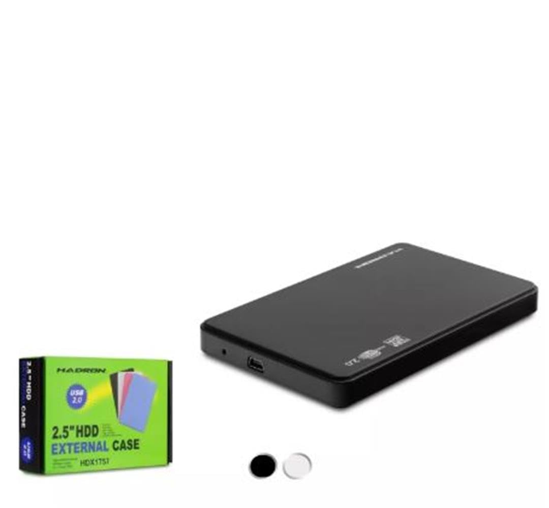 Hadron HDX1757 SATA3 2,5" USB 2.0 obudowa przewodowa z tworzywa sztucznego HDD/SSD (czarna)