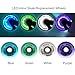 JCXYL EV Inline Skate Luminous Flash Replacement Wheels 8 Pack Inline Skate Wheels 92A Light Up Roller Skate Wheels for Indoor Outdoor Skating,Blue,72MM