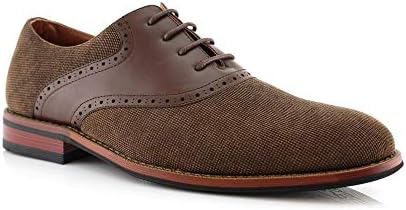Ferro Aldo Baxter MFA19268B Mens Corduroy Uniform Casual Dress Shoes, Brown, Size 9.5