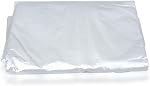 Tiiyee Plastic Garment Bags, 50pcs Dry Cleaner Bags Plastic Clothing Cover Laundrette Dustproof Bag Hanging Clothes Packing Transparent Dust Cover Home Storage for Suits Dresses Uniforms 60 * 100cm